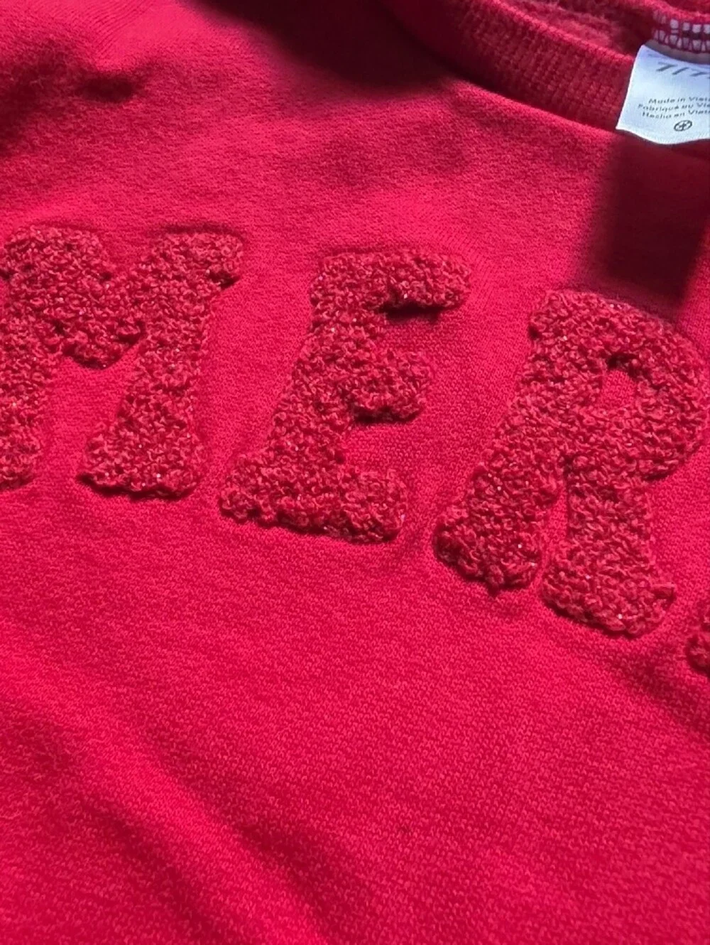 Carter's Red Crewneck Sweatshirt Holiday Size 7